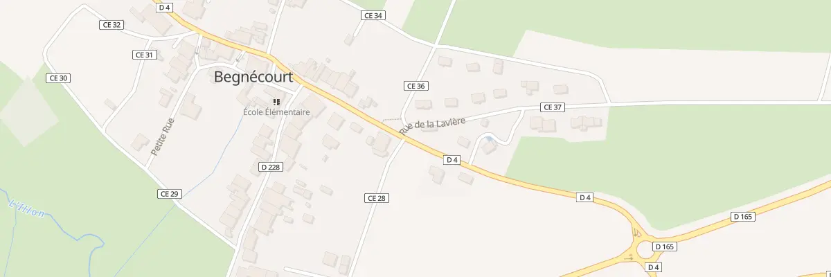 Plan du 11 Rte de Bains à Begnécourt