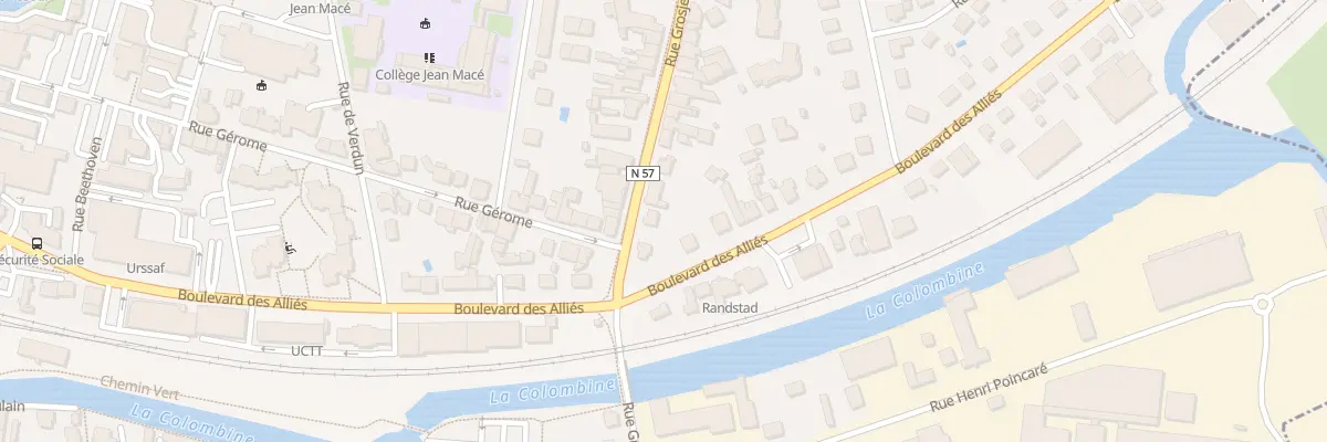 Plan du 41B Rue Grosjean à Vesoul