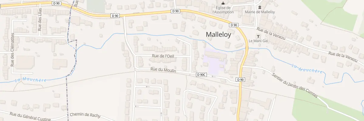 Plan du 7 Rue de la Mauchère à Malleloy