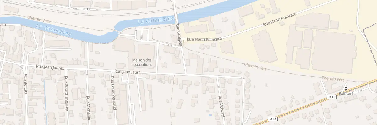 Plan du 45 Rue Grosjean à Vesoul