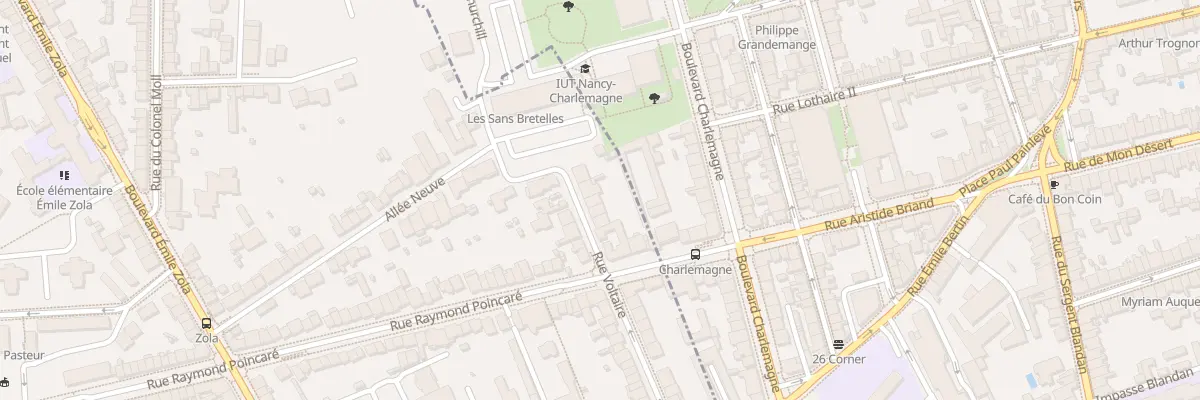 Plan du 60 Rue Voltaire à Laxou