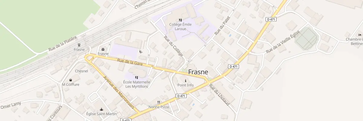 Plan du 3 Rue du Collège à Frasne
