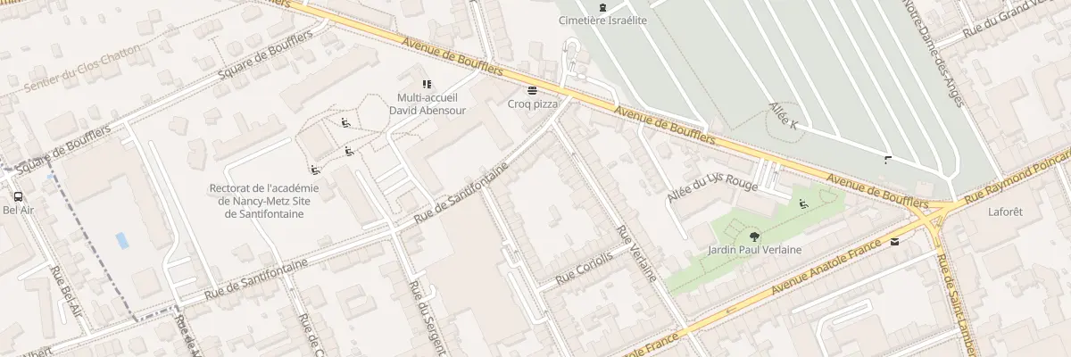 Plan du 9 Rue de Santifontaine à Nancy