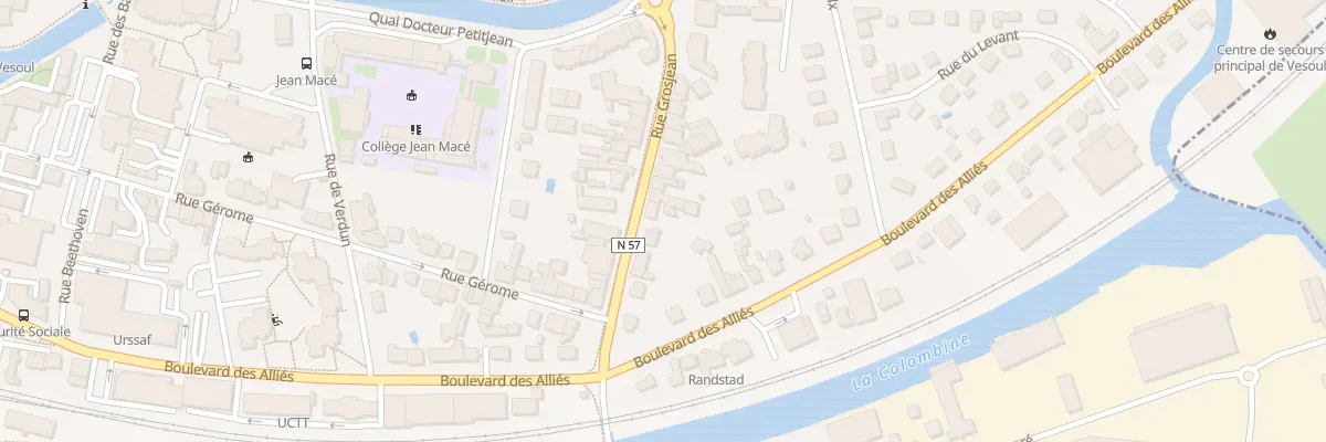 Plan du 37 Rue Grosjean à Vesoul