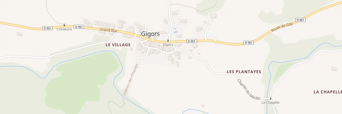 Plan du 7017 Le Village à Gigors