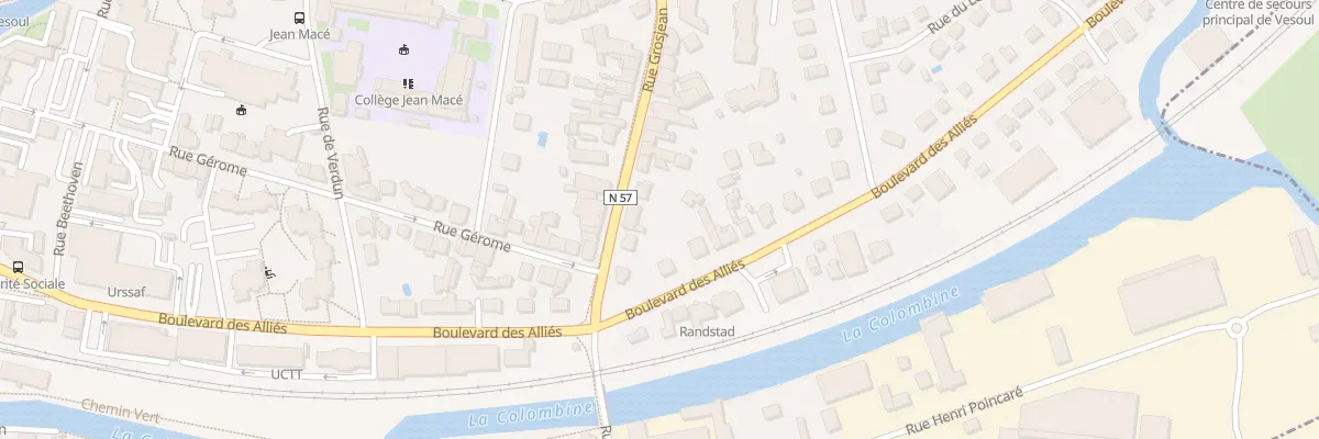 Plan du 41 Rue Grosjean à Vesoul
