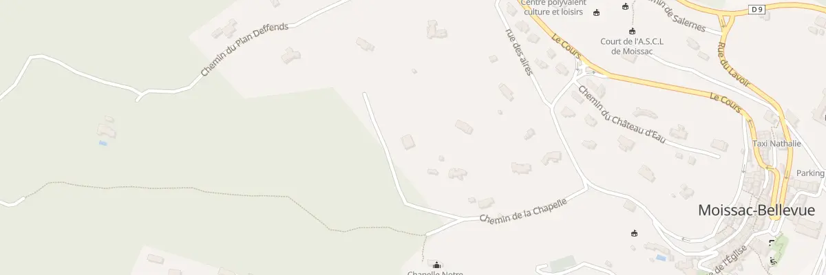 Plan du 308 Che de la Chapelle à Moissac-Bellevue