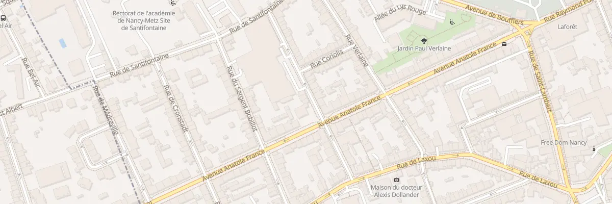 Plan du 15 Rue Abbé Gridel à Nancy