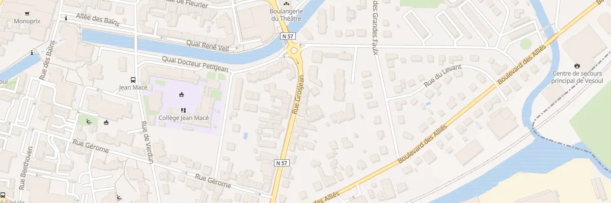 Plan du 17 Rue Grosjean à Vesoul