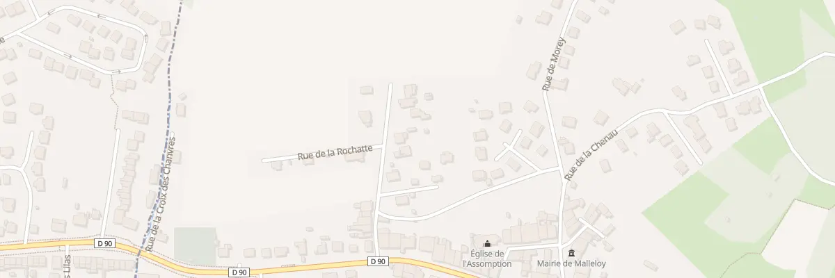Plan du 12 Rue de la Rochatte à Malleloy