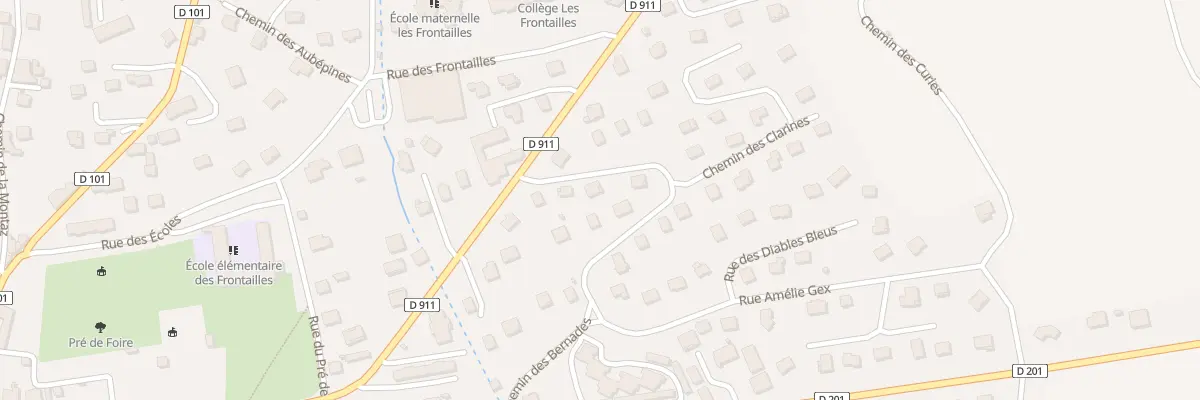 Plan du 74 Rue Amélie Gex à Saint-Pierre-d’Albigny