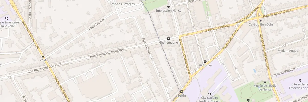Plan du 22 Rue Voltaire à Laxou