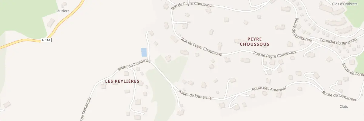 Plan du 5428 Che Peyre Choussous à Saint-Michel-de-Chaillol