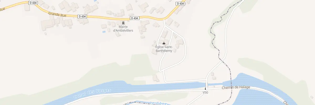 Plan du 3 Rue de l’Eglise à Ambiévillers