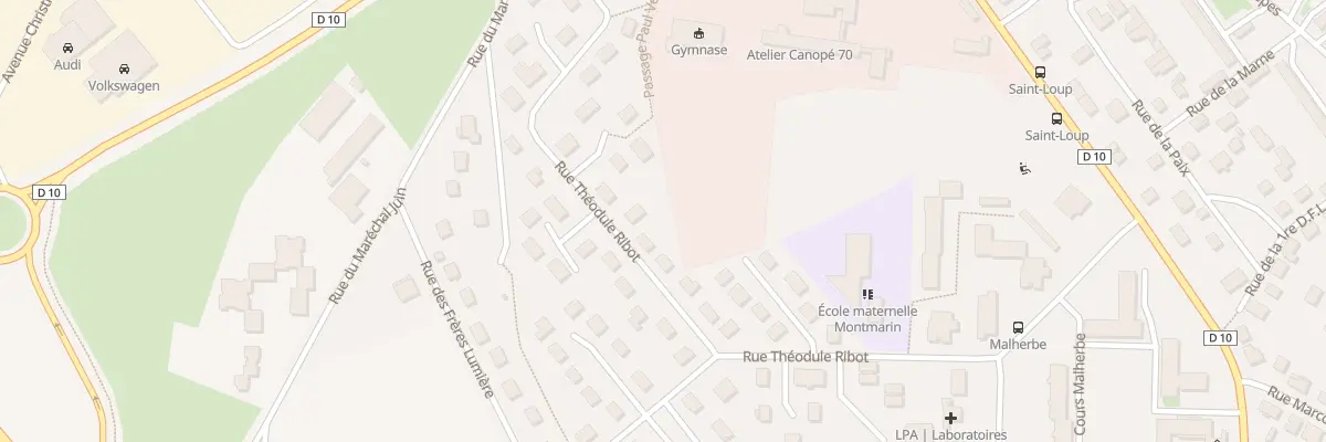Plan du 19 Rue Théodule Ribot à Vesoul