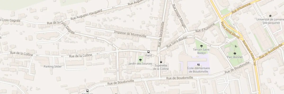 Plan du 6 Rue de la Colline à Nancy