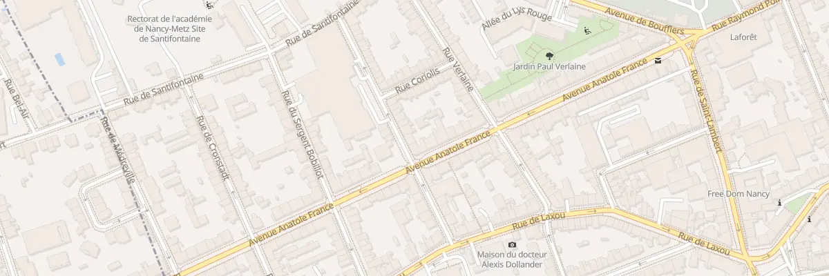 Plan du 10 Rue Abbé Gridel à Nancy