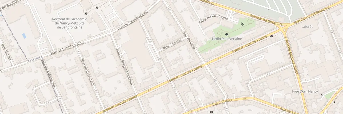 Plan du 16 Rue Abbé Gridel à Nancy