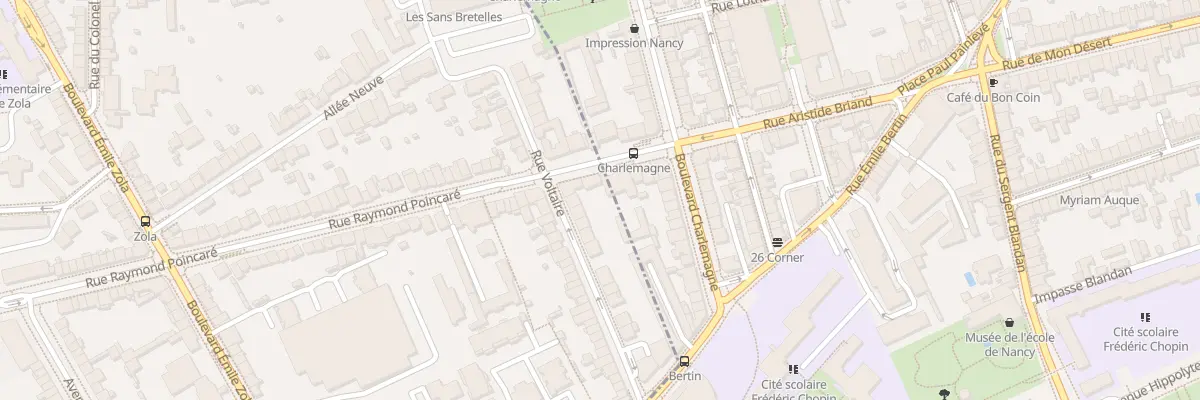 Plan du 92 Rue Raymond Poincaré à Laxou