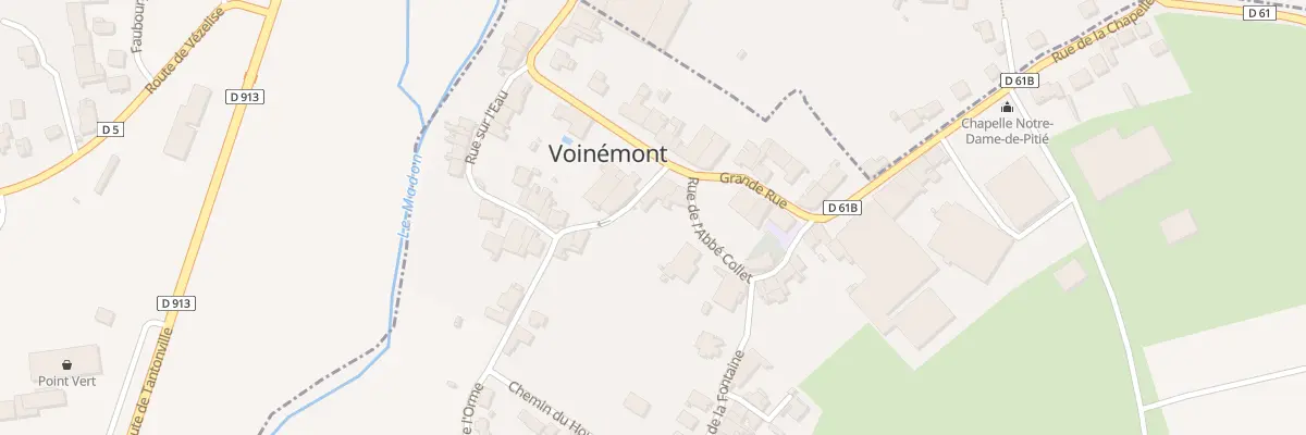 Plan du 9 Gr Grande Rue à Voinémont