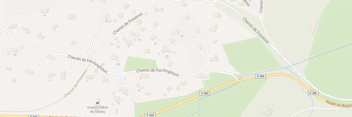 Plan du 228 Che de Fox Amphoux à Sillans-la-Cascade