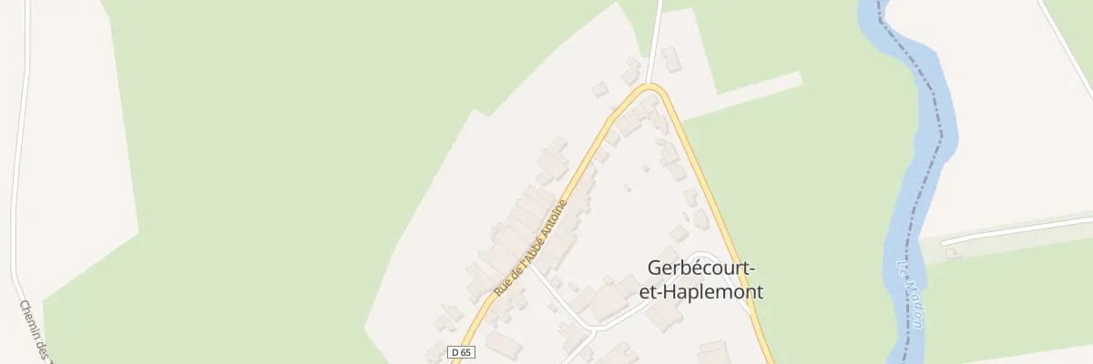 Plan du 19 Rue Abbe Antoine à Gerbécourt-et-Haplemont