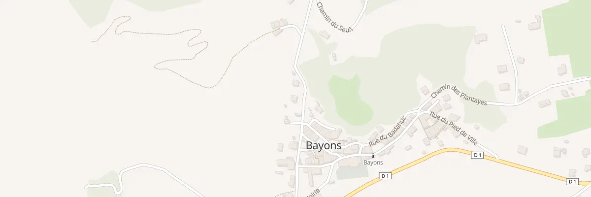 Plan du 7044 Le Village à Bayons
