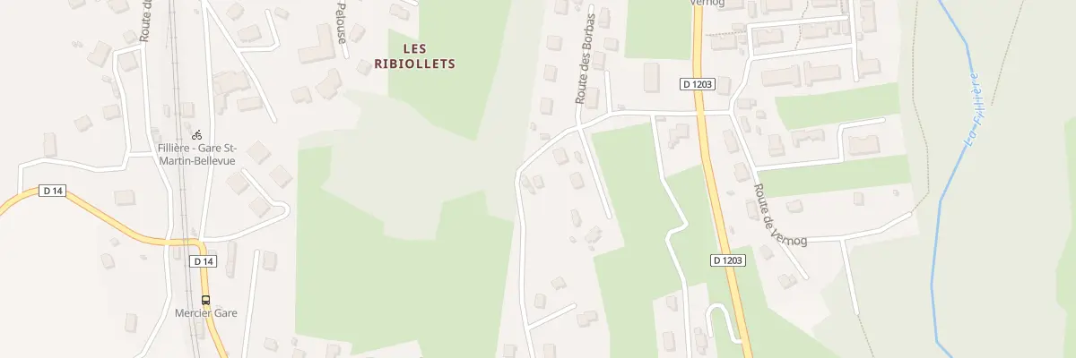 Plan du 181 Rte des Borbas à Fillière