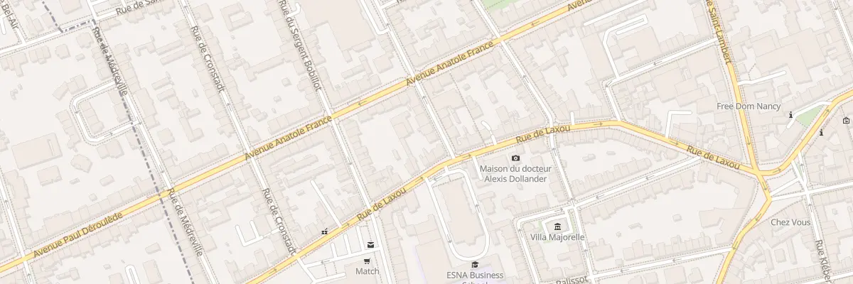 Plan du 3 Rue Abbé Gridel à Nancy