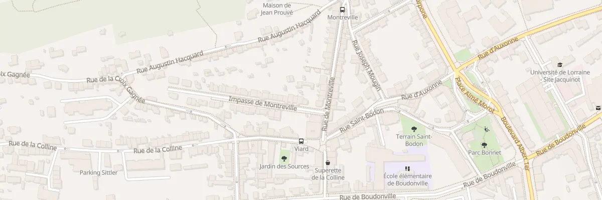 Plan du 6 Imp de Montreville à Nancy