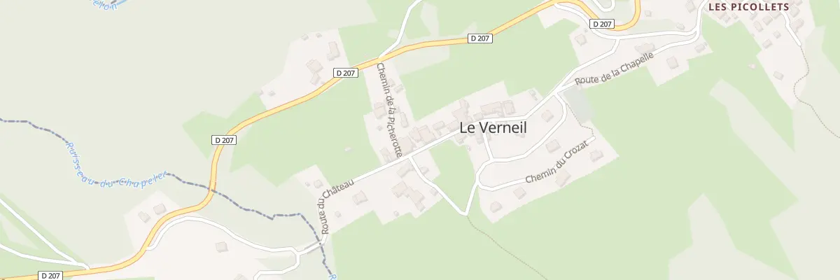 Plan du 280 Rte du Château au Verneil