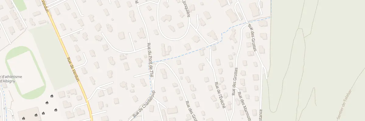 Plan du 1 Rue des Grottes à Annecy