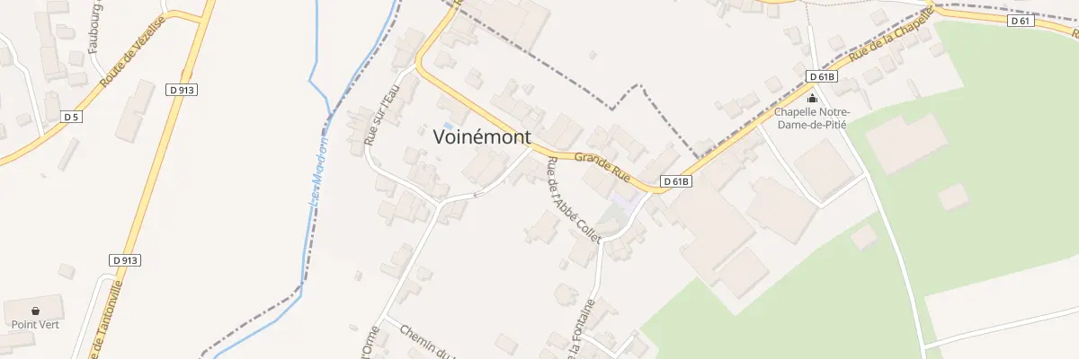Plan du 7 Gr Grande Rue à Voinémont