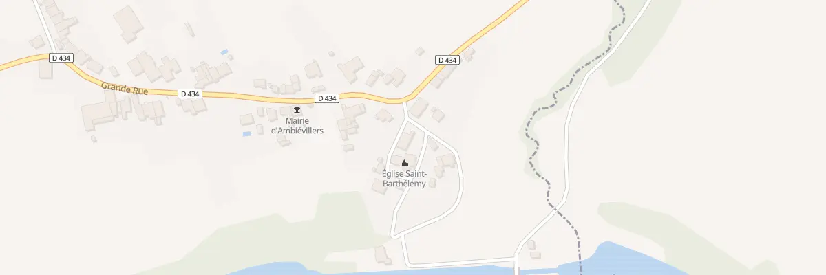 Plan du 1 Rue de l’Eglise à Ambiévillers