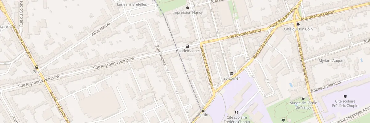 Plan du 33 Rue Aristide Briand à Nancy