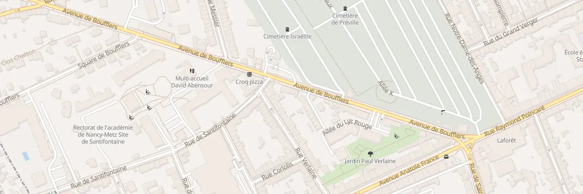 Plan du 21B Av de Boufflers à Nancy