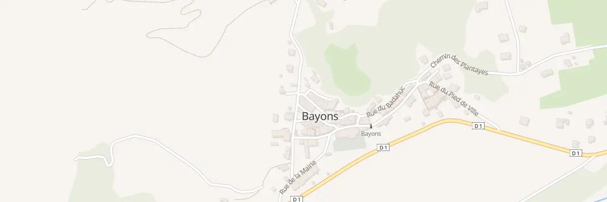 Plan du 7023 Le Village à Bayons