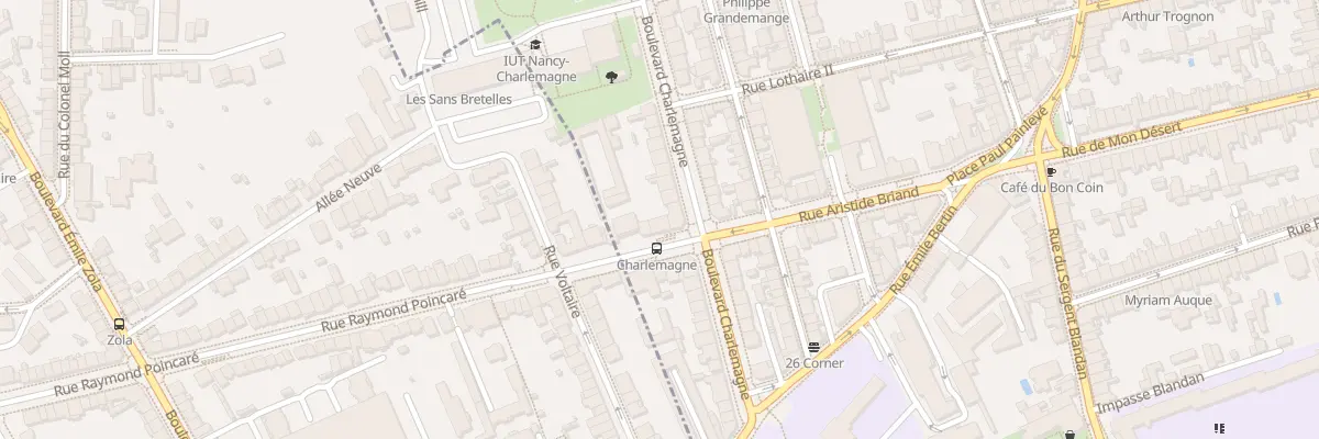 Plan du 38 Rue Aristide Briand à Nancy