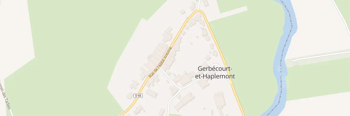 Plan du 10 Rue Abbe Antoine à Gerbécourt-et-Haplemont
