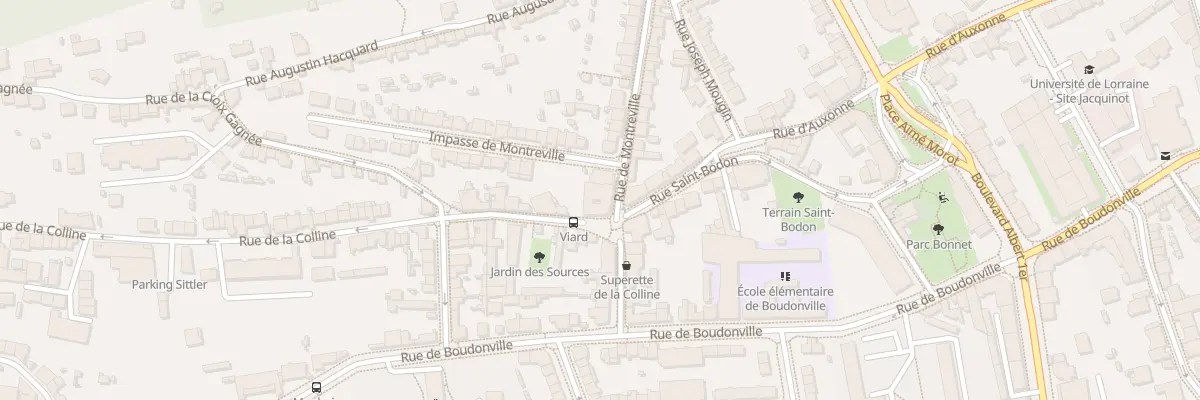 Plan du 2 Rue de la Colline à Nancy