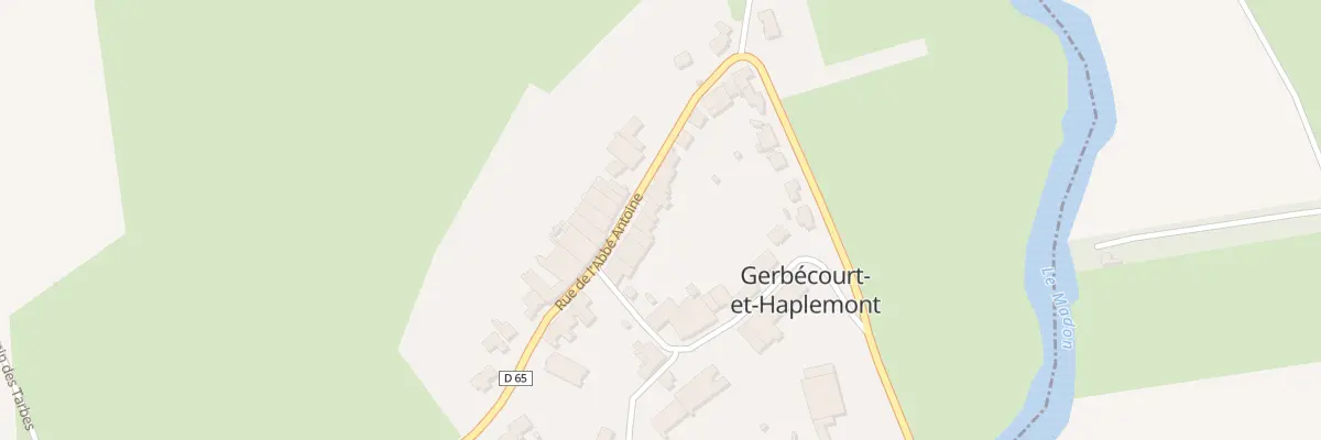Plan du 12 Rue Abbe Antoine à Gerbécourt-et-Haplemont