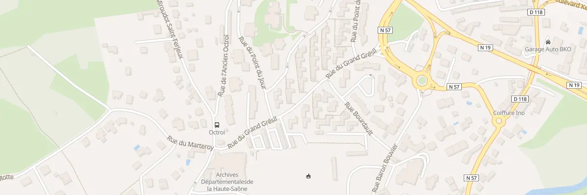 Plan du 8 Rue de Barboilloz à Vesoul