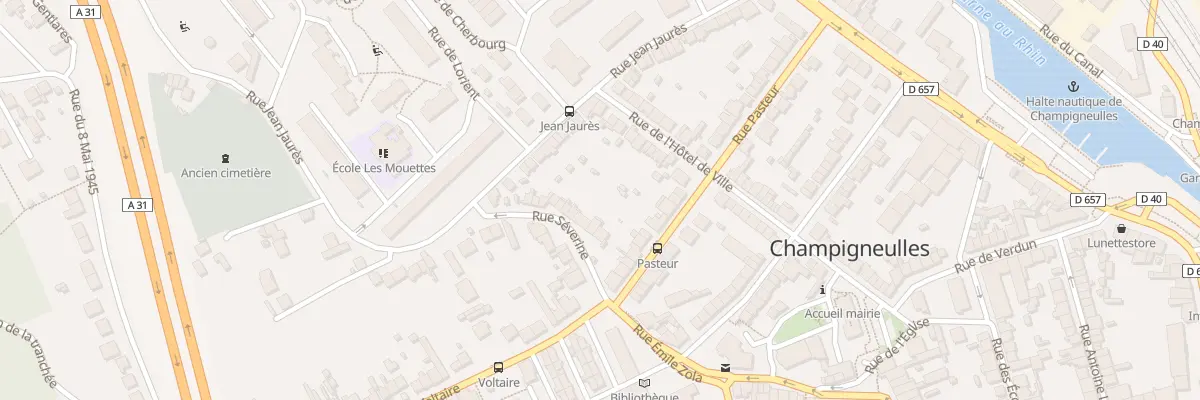 Plan du 8 Rue Séverine à Champigneulles