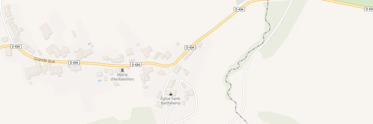 Plan du 46 Grande Rue à Ambiévillers
