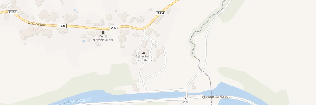 Plan du 3 Rue de la Charriere à Ambiévillers