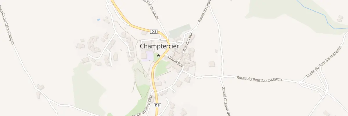 Plan du 2 Rue de l’Église à Champtercier