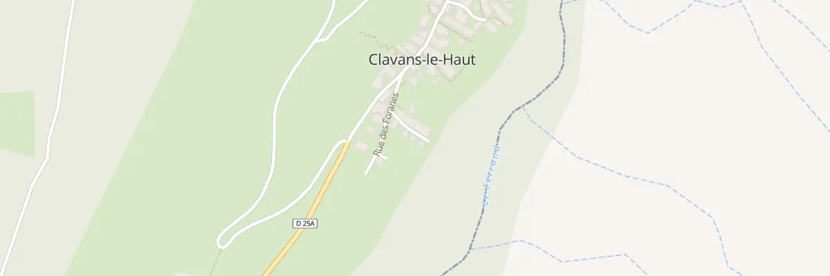 Plan du 8 Rue des Foranes à Clavans-en-Haut-Oisans