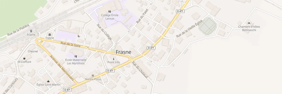 Plan du 36 Gr Grande Rue à Frasne