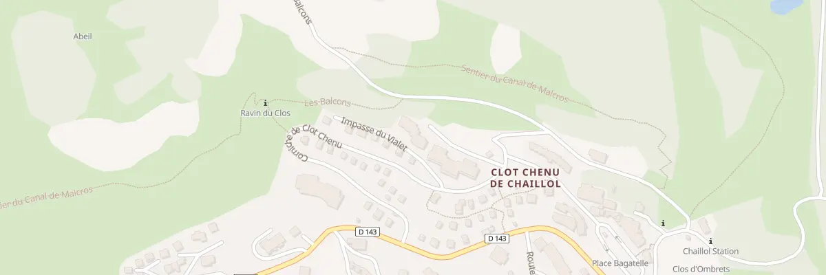 Plan du 5338 Cor du Clot Chenu à Châteauneuf-d’Oze