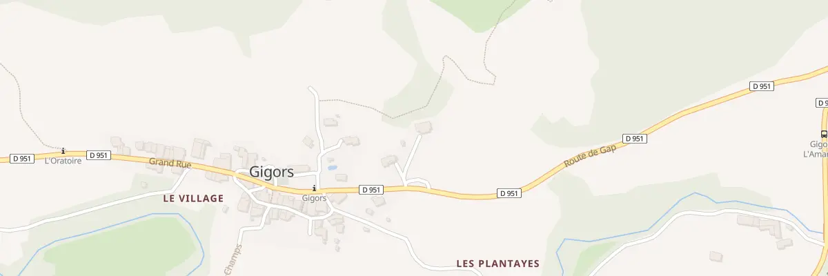 Plan du 7012 Le Village à Gigors